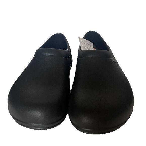 Crocs Adult On The Clock Clogs Slip On Slip Resistant Work Black Mens Size 12 - Picture 3 of 8